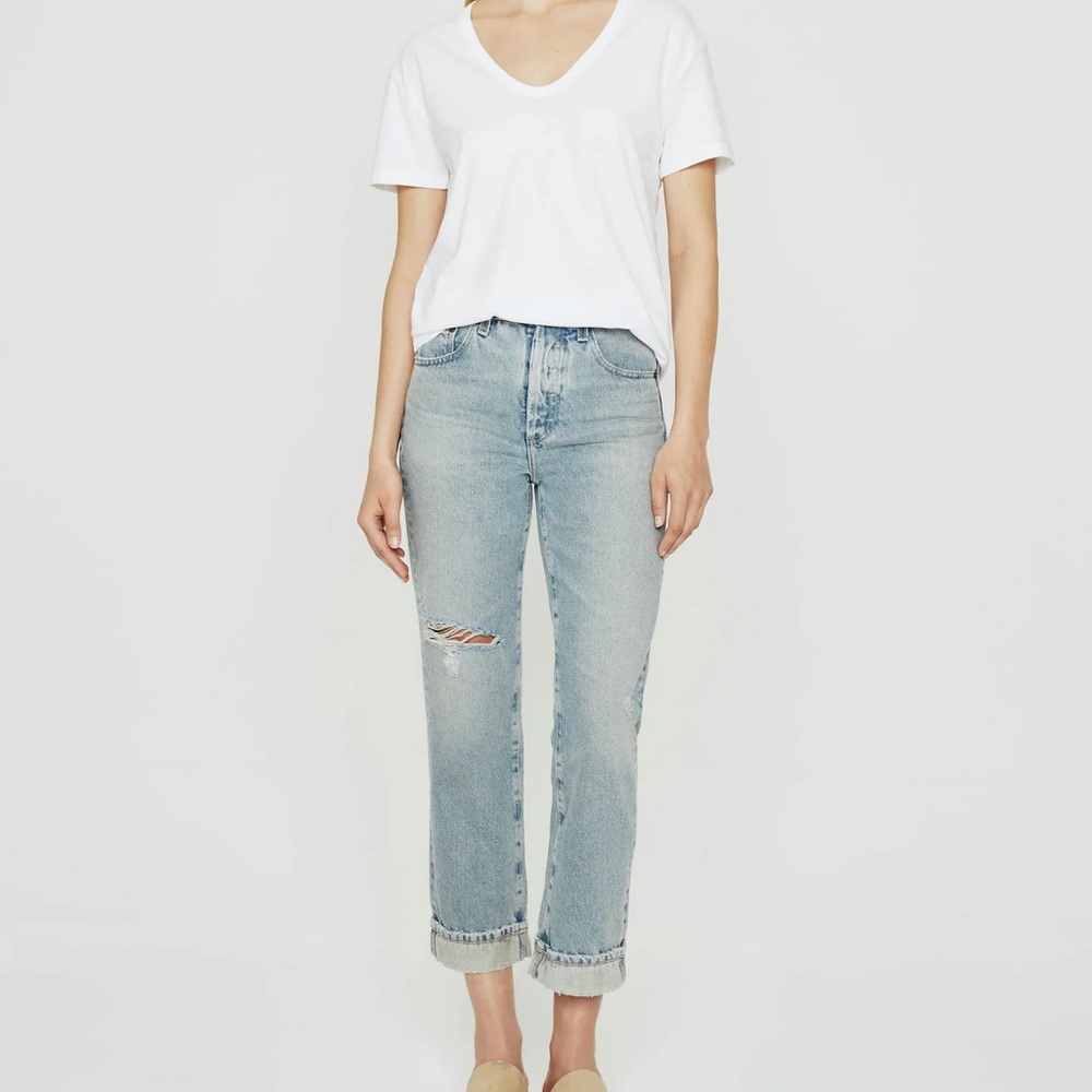 Light Blue Distressed Women Jeans